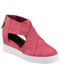 Journee Collection - Journee Seena Crossover Platform Wedge Pump - Lyst