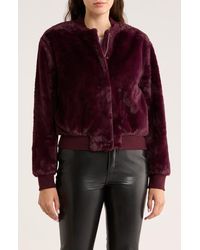 Sanctuary - Luxe Faux Fur Zip Bomber Jacket - Lyst