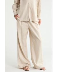 Theory - Free Flow Linen Blend Drawstring Pants - Lyst