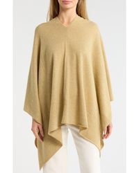Portolano - Lightweight Cowl Neck Poncho - Lyst