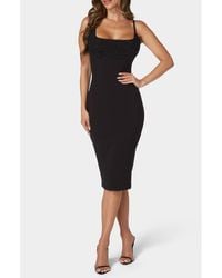 Bebe - Sequin Embellished Body-Con Midi Dress - Lyst