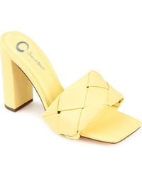Journee Collection - Maysie Square-Toe Pump - Lyst