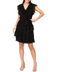 Gibsonlook - Ruffles For Days Clip Dot Chiffon Minidress - Lyst