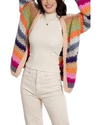 Saachi - Mayflower Stripe Crochet Cardigan - Lyst