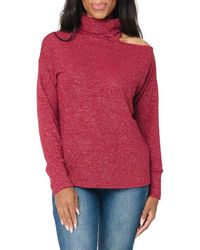 Gibsonlook - Metallic One Shoulder Sweater - Lyst
