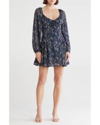 Lush - Long Sleeve Minidress - Lyst