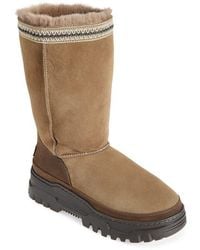 UGG - Waterproof Shearling-Trimmed Leather Boots - Lyst