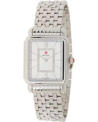 Michele - Deco Ii Diamond Bracelet Watch - Lyst