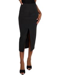 GOOD AMERICAN - Reversible Neoprene Pencil Midi Skirt - Lyst
