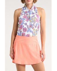 Swannies - Kalli Sleeveless Half Zip Knit Polo - Lyst