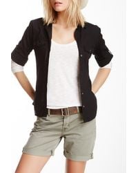 James Perse - Three-Quarter Cotton Button-Up - Lyst