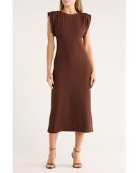 AREA STARS - Jera Knit Midi Dress - Lyst