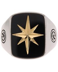 Effy - Sterling Silver & 18k Yellow Gold Star Onyx Ring - Lyst