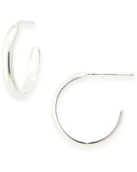 Madewell - Delicate Collection Demi-fine Small Hoop Earrings - Lyst