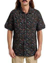 Quiksilver - Ditsy Mini Classic Floral Short Sleeve Cotton Button-Up Shirt - Lyst