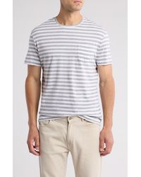 Slate & Stone - Stripe Cotton Pocket T-shirt - Lyst