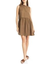 Max Studio - Button Placket Minidress - Lyst
