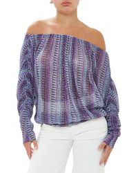 Ramy Brook - Grace Long Sleeve Knit Top - Lyst