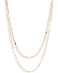 Electric Picks - Two Chains Necklace - Lyst