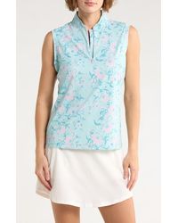Swannies - Colleen Sleeveless Half Zip Knit Polo - Lyst