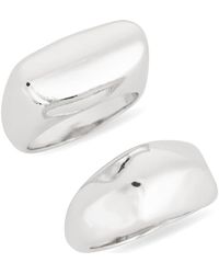 Leith - 2-Pack Assorted Signet Rings - Lyst