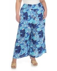 Boho Me - Patterned Smocked Pull-On Pants - Lyst