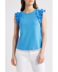 Wit & Wisdom - Ruffle Sleeve Top - Lyst