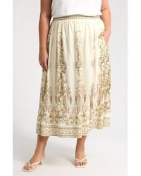 Max Studio - Border Print Maxi Skirt - Lyst