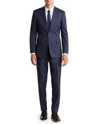 English Laundry - Plaid Two Button Peak Lapel Suit - Lyst