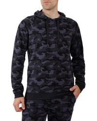 90 Degrees - Terry Pullover Drawstring Hoodie - Lyst