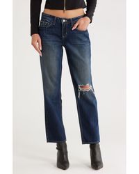 L'Agence - Nevia Low Rise Slouch Straight Leg Jeans - Lyst