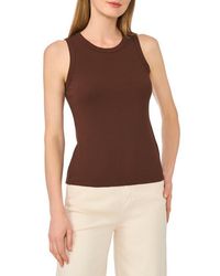 Halogen® - Fitted Ribbed Tank Top - Lyst