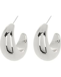 Sterling Forever - Eclipse Hoop Earrings - Lyst