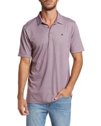 Travis Mathew - Heathered Cotton Blend Polo Shirt - Lyst