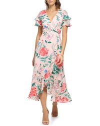 Kensie - Floral High-low Maxi Dress - Lyst
