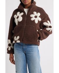 Thread & Supply - High Pile Fleece Floral Jacket - Lyst
