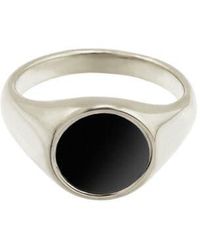 Rebel - Gender Inclusive Round Mother-Of-Pearl Ring - Lyst