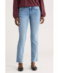 Lucky Brand - Sweet Raw Hem Mid Rise Straight Leg Jeans - Lyst