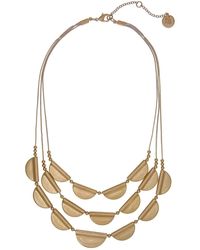 The Sak - Triple Row Statement Necklace In Gold At Nordstrom Rack - Lyst