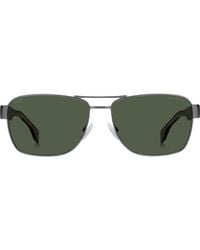 BOSS - 60Mm Polarized Rectangular Sunglasses - Lyst