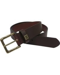 Izod - Cut Edge Leather Belt - Lyst