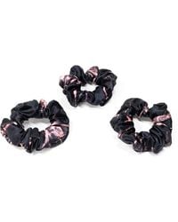 BLISSY - Silk Scrunchies Three-Pack Set - Lyst