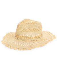 Treasure & Bond - Frayed Straw Cowboy Hat - Lyst