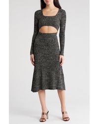 AFRM - Skye Long Sleeve Cutout Sweater Dress - Lyst
