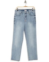 Kensie High Rise Slim Straight Jeans - Blue