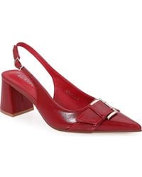 BERNESS - Block Heel Slingback Pump - Lyst