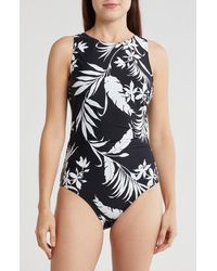 Jantzen - High Neck One-Piece Swimsuit - Lyst