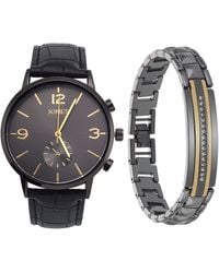 Jones New York - Three-hand Quartz Bracelet Watch & Id Bracelet Set - Lyst