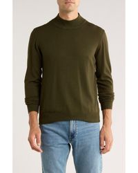 T.R. Premium - Slim Fit Mock Neck Sweater - Lyst