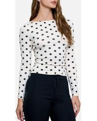 Blu Pepper - Long Sleeve Knit Top - Lyst